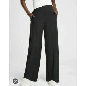 Athleta Nolitas Wide Leg athleisure pants black athleisure sz 2